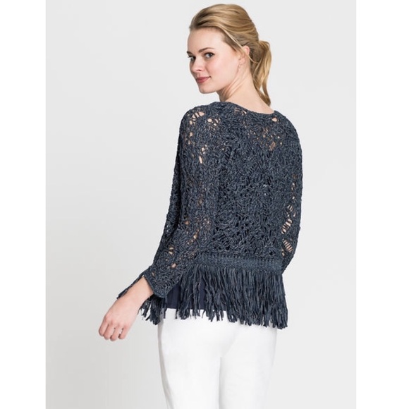 NIC+ZOE FIJI WAVES FRINGE JACKET size M - Picture 3 of 7